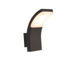 Ansell LED Wandlamp Senza Grafiet 6W 410lm - 830 Warm Wit | IP54