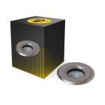 Grondspot Mini Buitenverlichting Roestvrij Staal Grijs 1W 20lm - 830 Warm Wit 