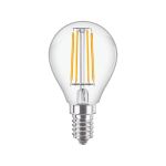 Philips Corepro LED Lustre E14 Kogel Filament Helder 4.3W 470lm - 827 Zeer Warm Wit | Vervangt 40W